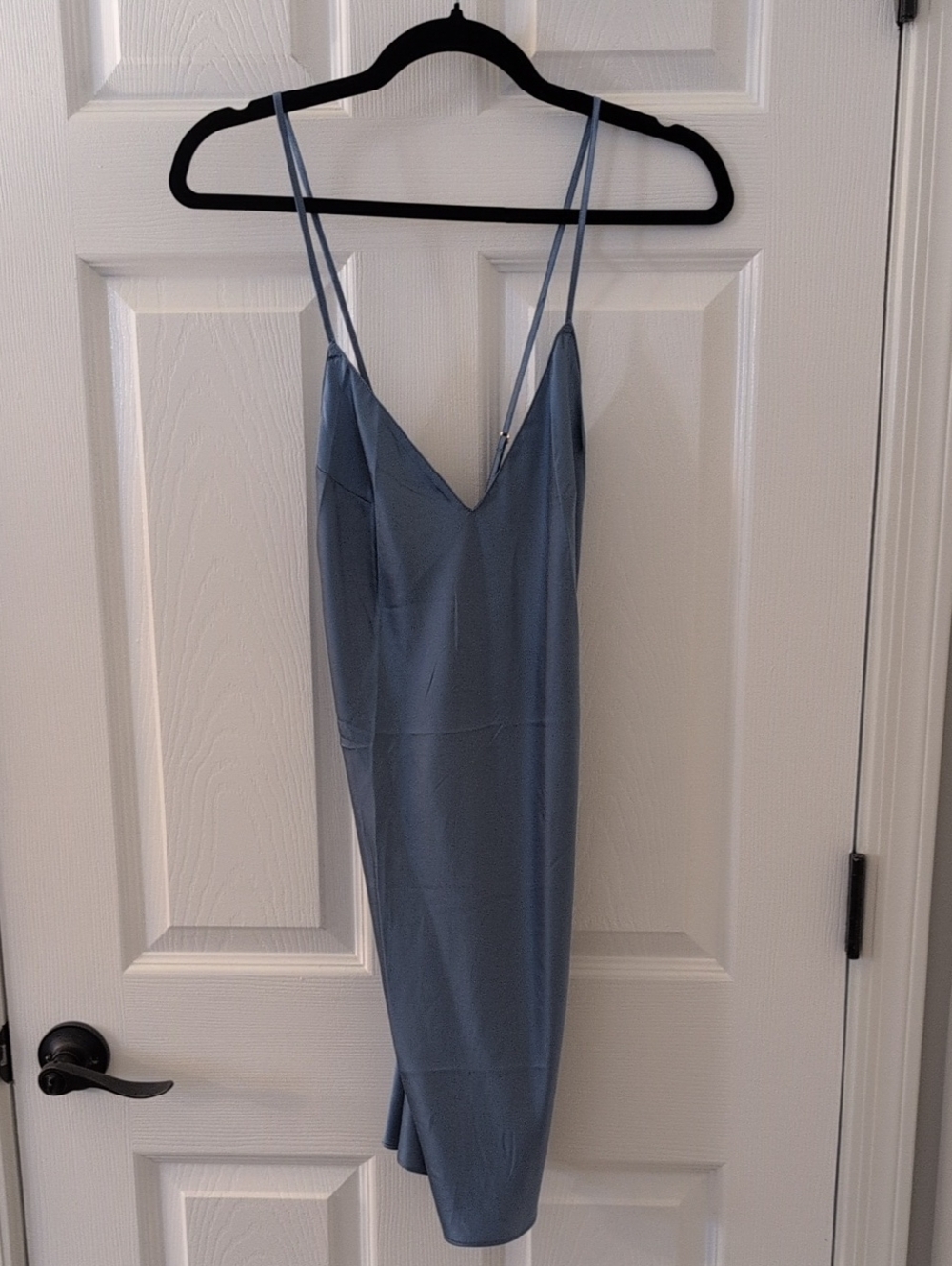 Victoria's Secret Icey Blue Satin Slip